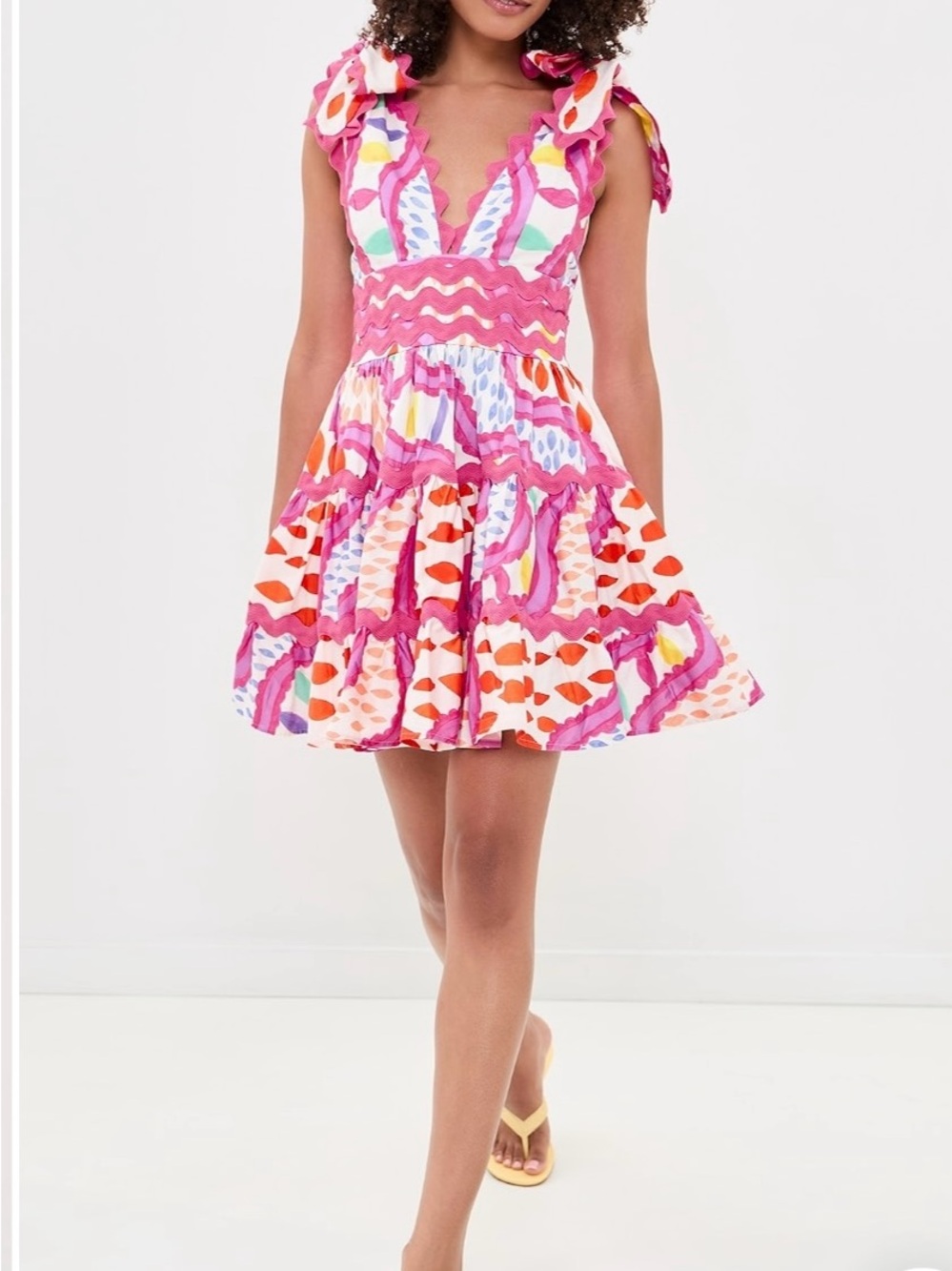 CeliaB Cheli Floreat Multicolor Ruffle Dress - Picture 2 of 9
